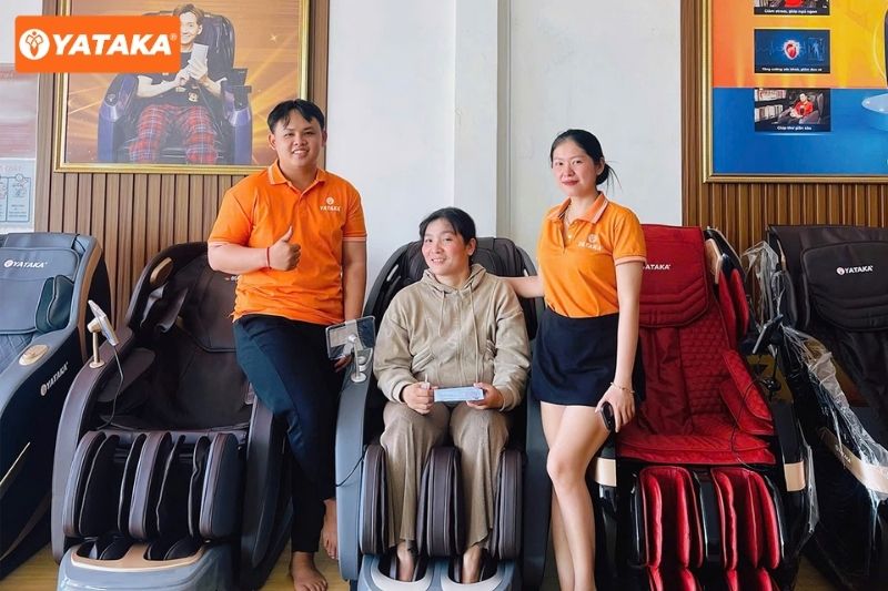 Ghế massage YATAKA đa dạng phân khúc giá và có hỗ trợ trả góp