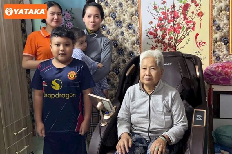 Gia đình đông người phù hợp sử dụng ghế massage