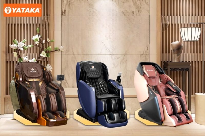 Showroom YATAKA trưng bày đa dạng ghế massage từ phổ thông đến cao cấp