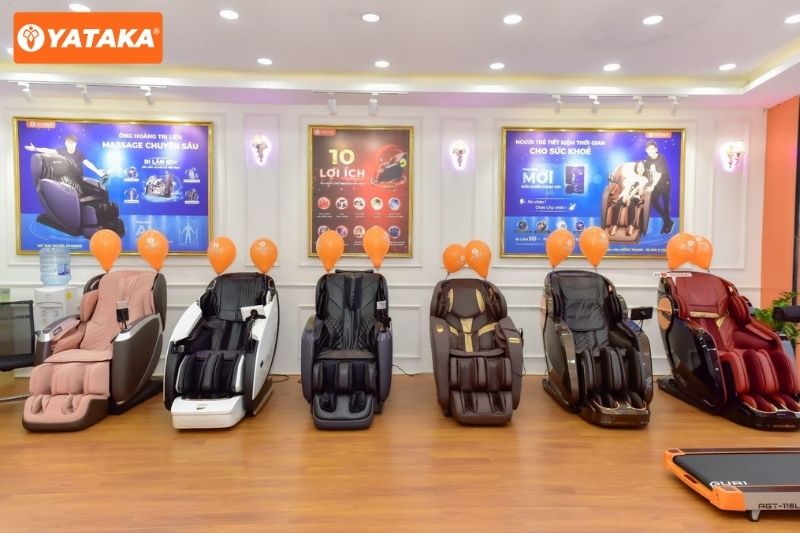 Ghế massage Yataka - Tân Phú 15 YATAKA Tân Phú trưng bày đầy đủ ghế massage với công nghệ tiên tiến