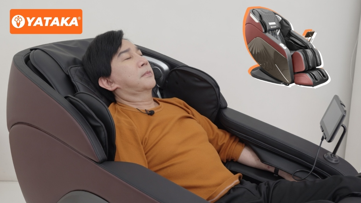 Nghệ sĩ Kim Tử Long hé lộ bí quyết hết đau mỏi cổ vai gáy nhờ ghế massage YATAKA YA-1200 13 Nghệ sĩ Kim Tử Long sử dụng ghế massage YATAKA YA-1200
