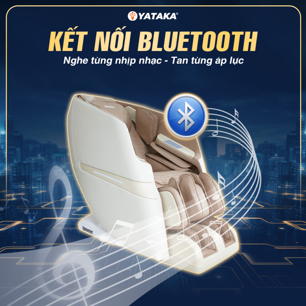 Tính năng kết nối Bluetooth trên ghế YATAKA A6
