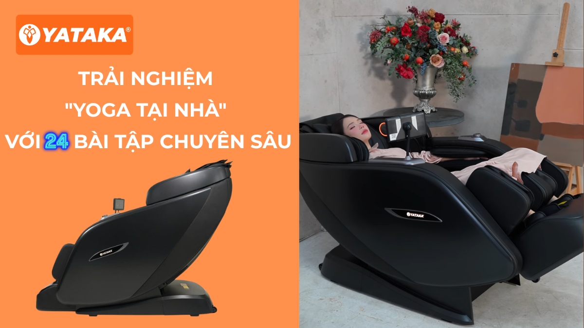 "Quản gia" đắc lực giúp Sam lấy lại năng lượng sau livestream 14 Trải nghiệm 24 bài tập chuyên sâu từ ghế Massage Yataka JP-475